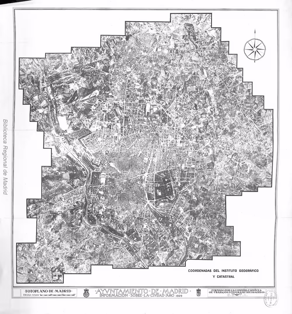 Fotoplano de Madrid 1929