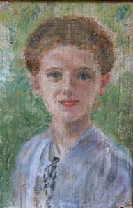 Nano, petite-fille du peintre, à 11 ans (1953). 