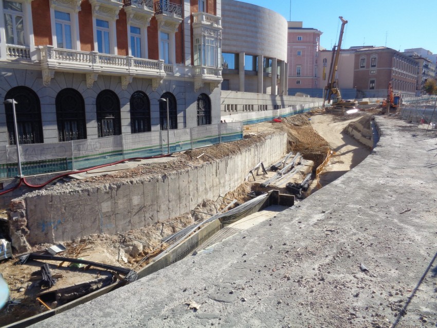 Hormigonazo en la Plaza de España