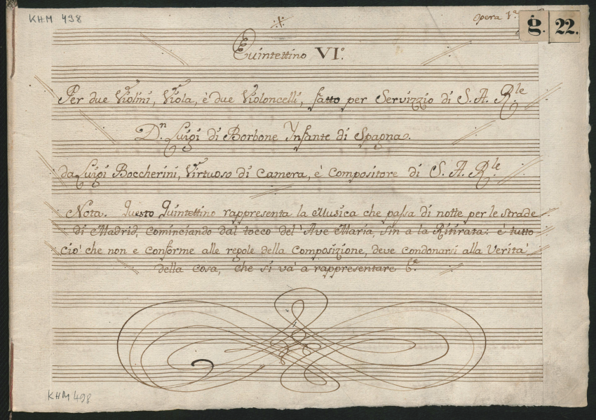 La música nocturna de las calles de Madrid, de Boccherini