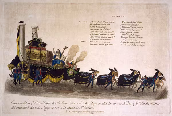 La muerte de Daoiz y Velarde 14 Cortejo fúnebre de Daoíz y Velarde (1814)