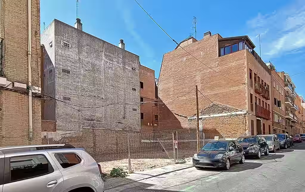 Vista del solar actual en el barrio de Prosperidad