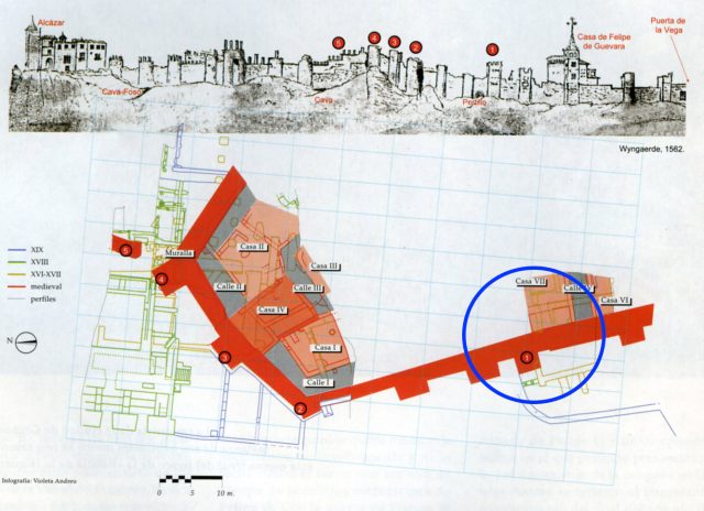 Muralla árabe en la galería de Colecciones Reales (I)