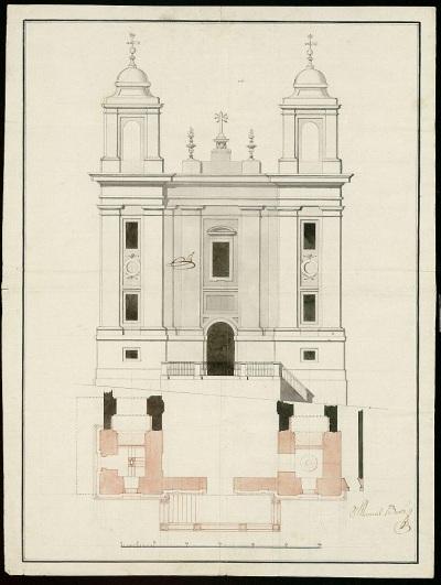 Proyecto de remodelación de la iglesia de San Miguel de los Octoes aprobado por Arquitecto Mayor de la Villa, Juan de Villanueva. Fuente: Memoria de Madrid