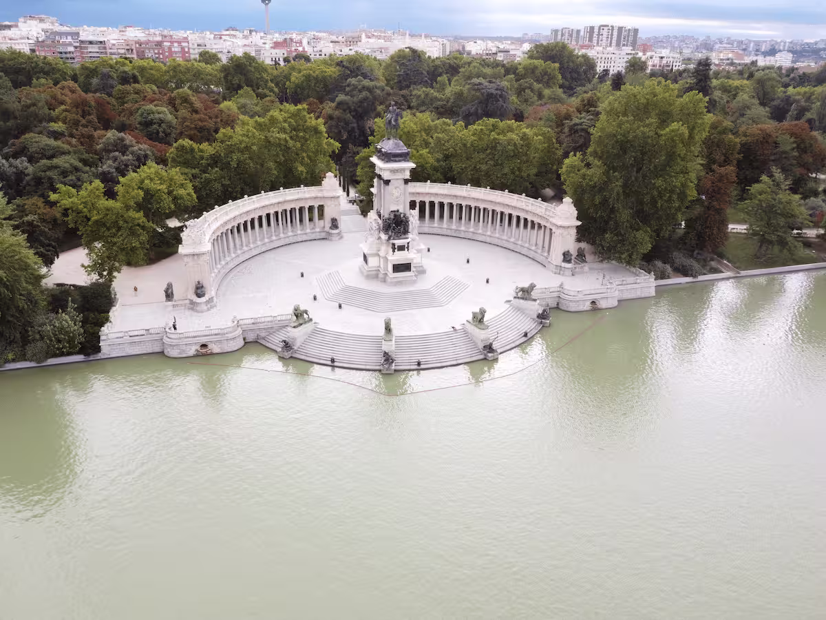 vista panoramica estanque retiro